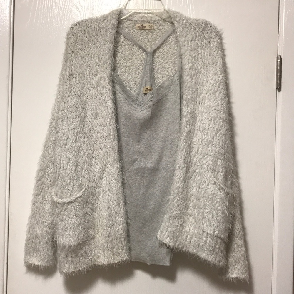 Hollister cami and cardigan